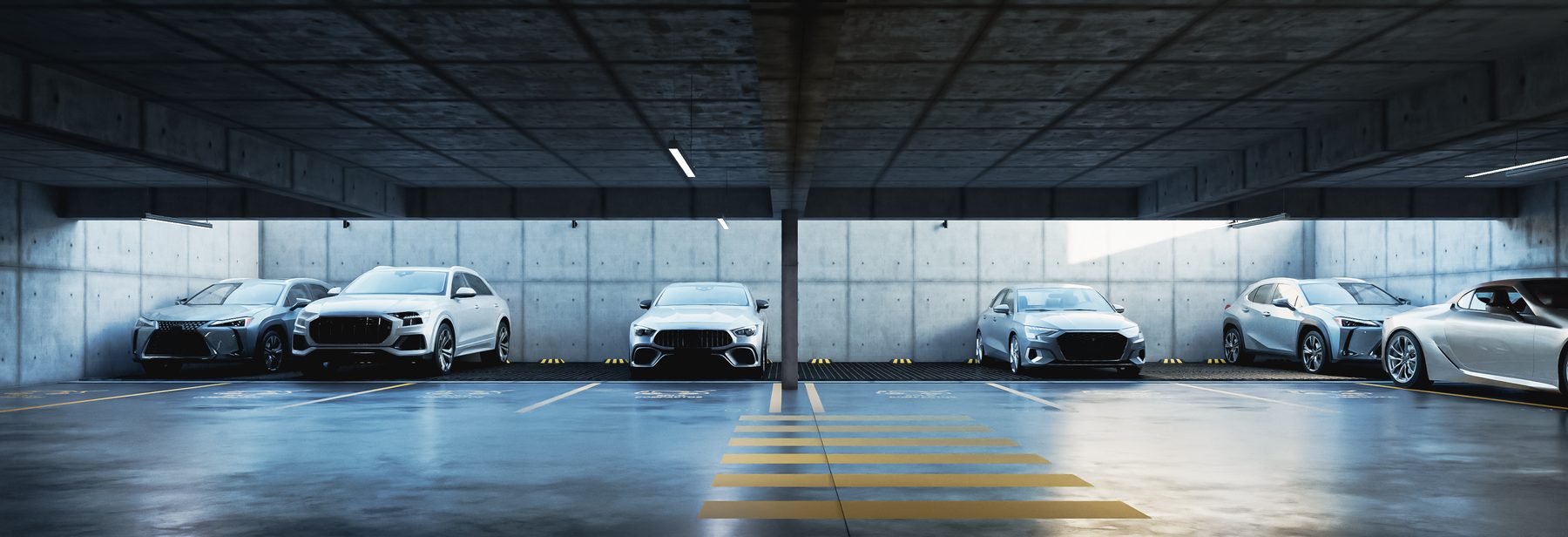 Estacionamiento del desarrollo
